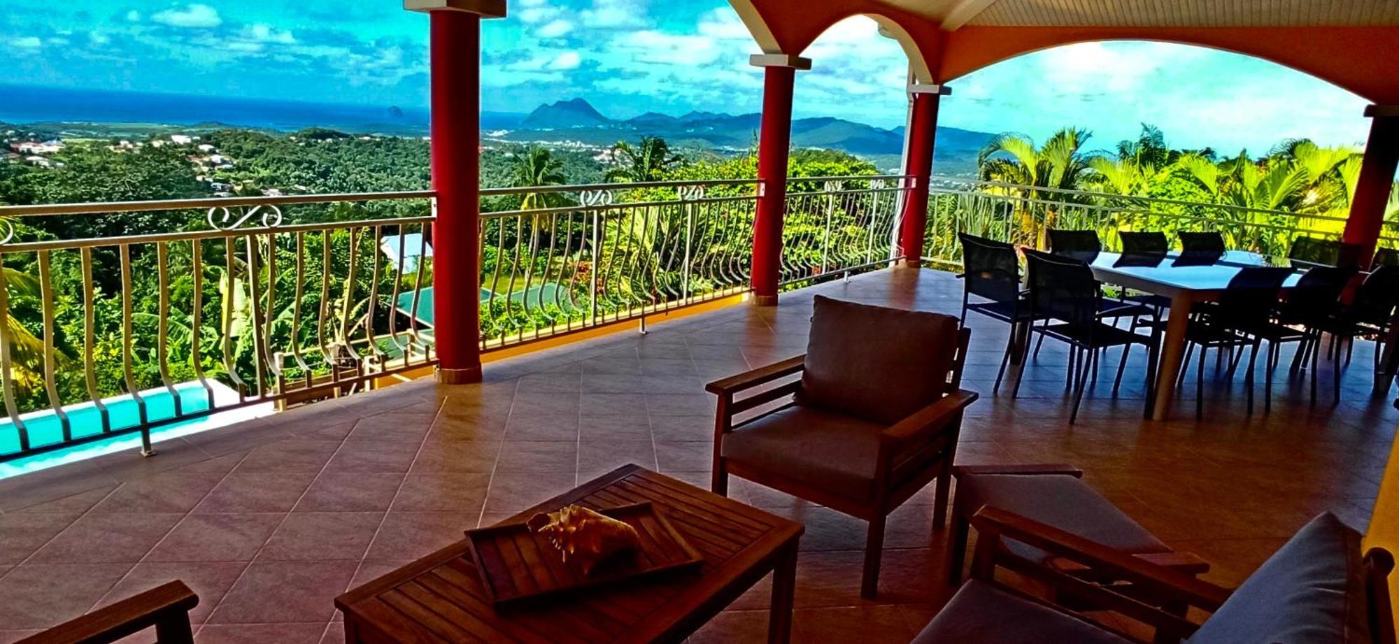 Villa Cosaroe 6-14 Pers Piscine Et Superbe Vue Mer Panoramique Riviere-Salee Экстерьер фото