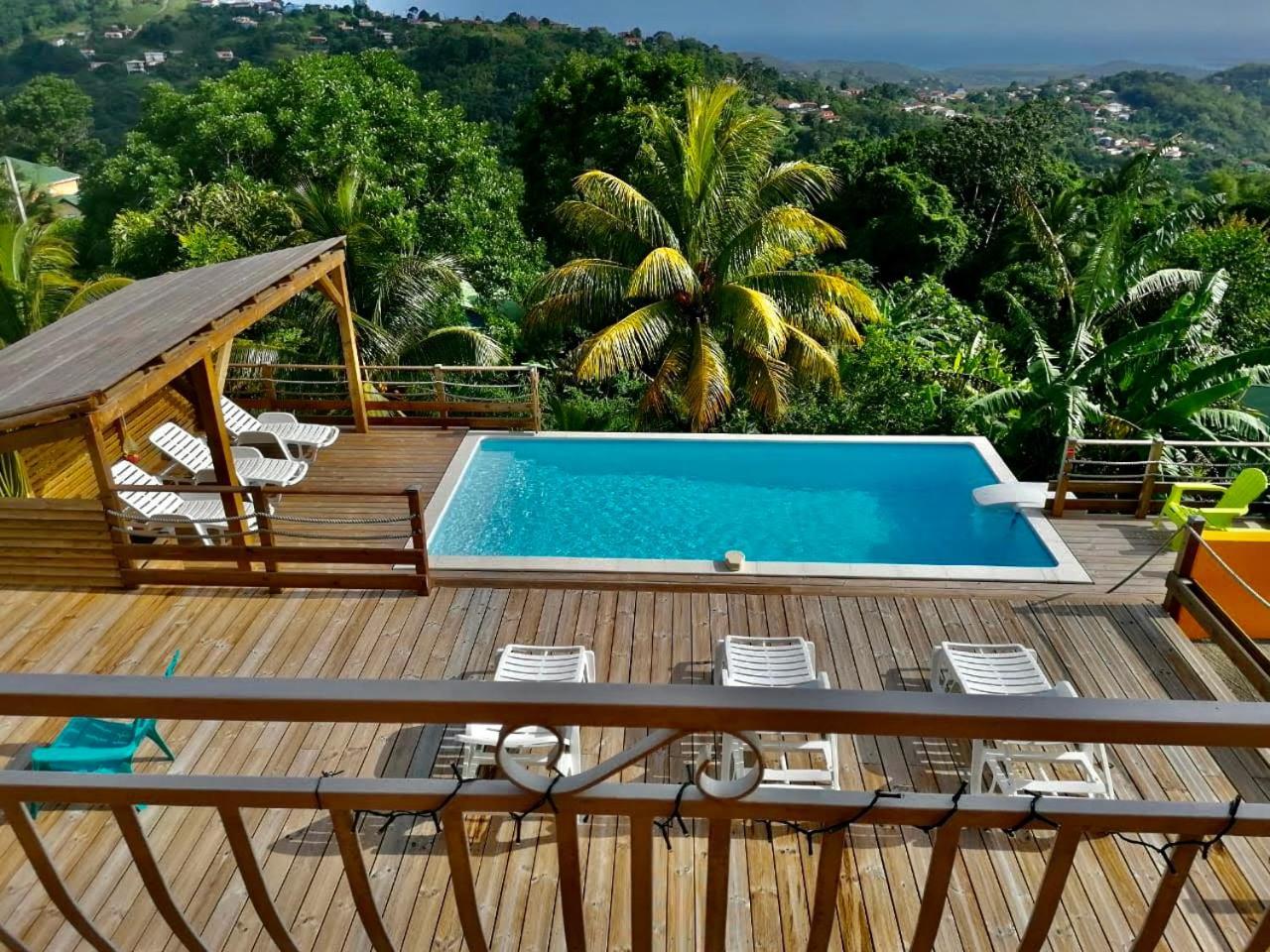 Villa Cosaroe 6-14 Pers Piscine Et Superbe Vue Mer Panoramique Riviere-Salee Экстерьер фото